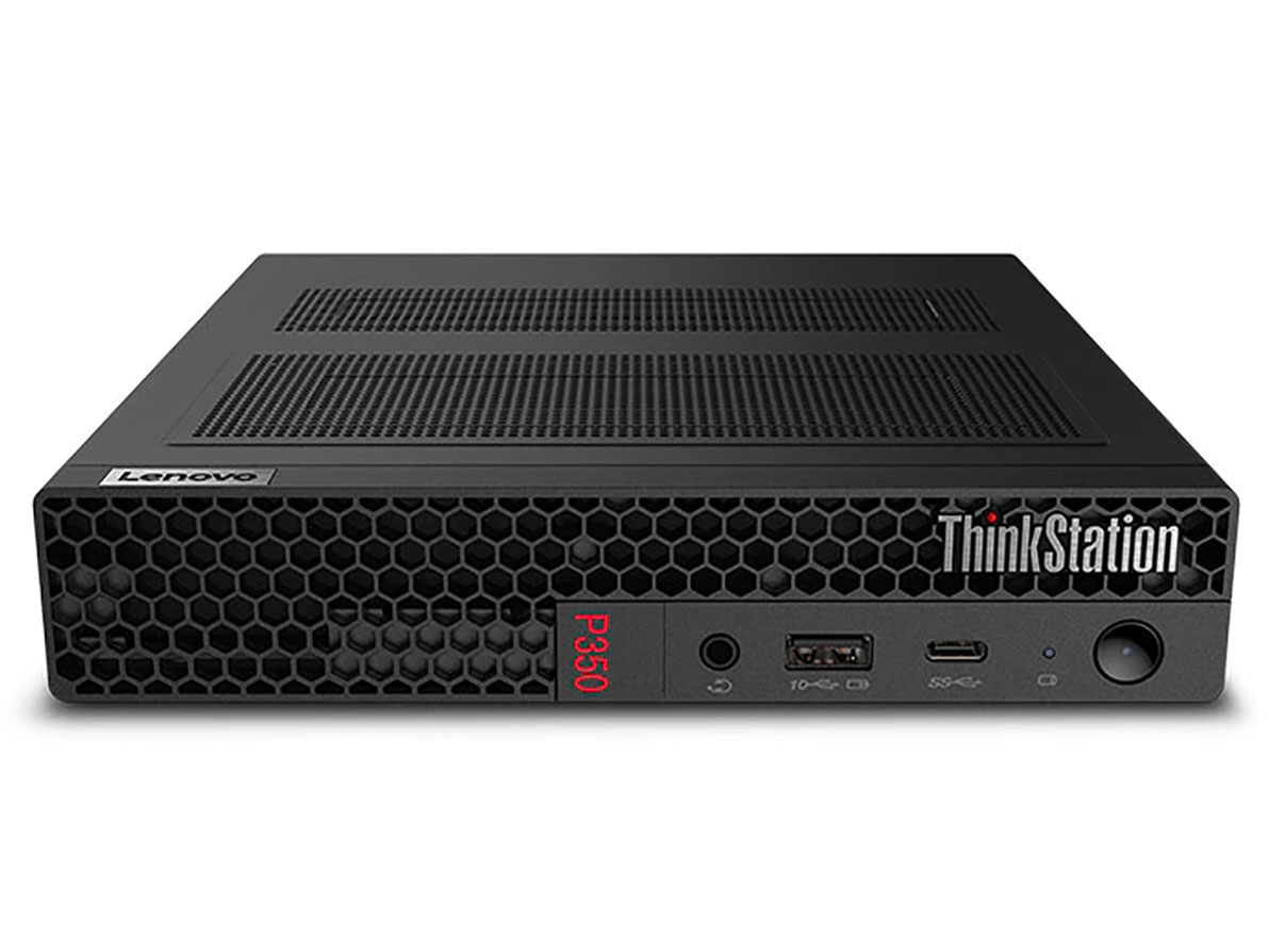 ThinkStation P350 Tiny Windows 10 Pro�ECore i3 10105T�E8GB�������[�E512GB SSD���� �����E���z2����CAD�����G���g���[ 30EGCTO1WW