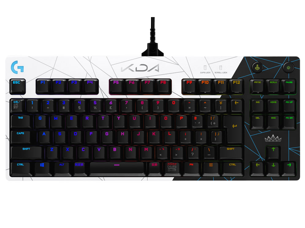 PRO K/DA Gaming Keyboard G-PKB-002LoL [�z���C�g] �̐��i�摜