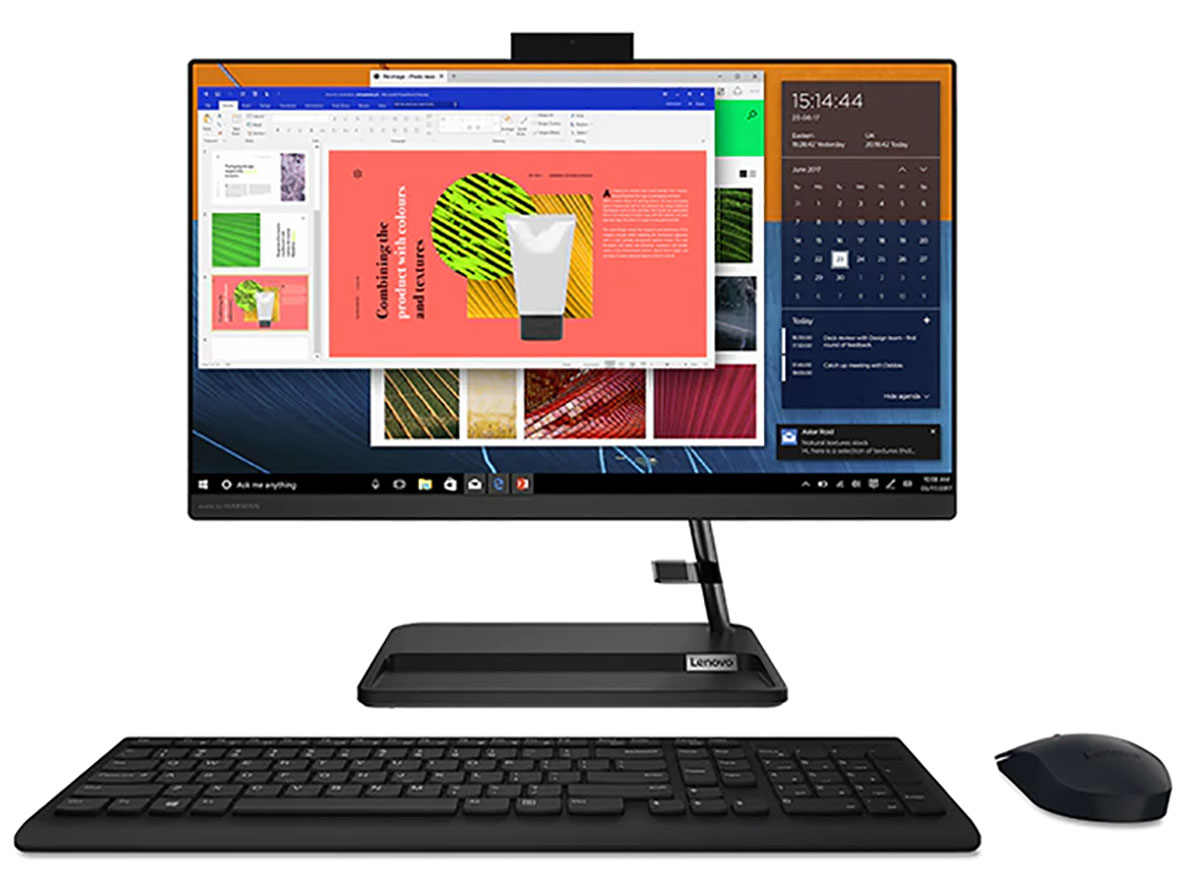 IdeaCentre AIO 360 AMD Athlon Silver 3050U�E4GB�������[�E1TB HDD�E21.5�^�t��HD�t������ F0G6001XJP