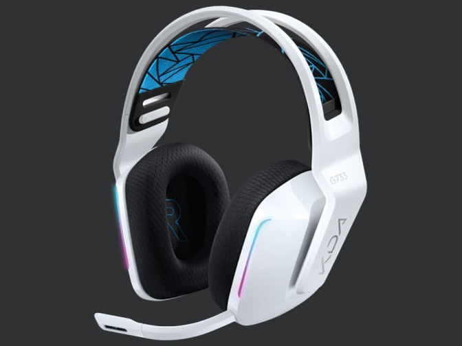 G733 K/DA LIGHTSPEED Wireless RGB Gaming Headset G733-LOL �̐��i�摜