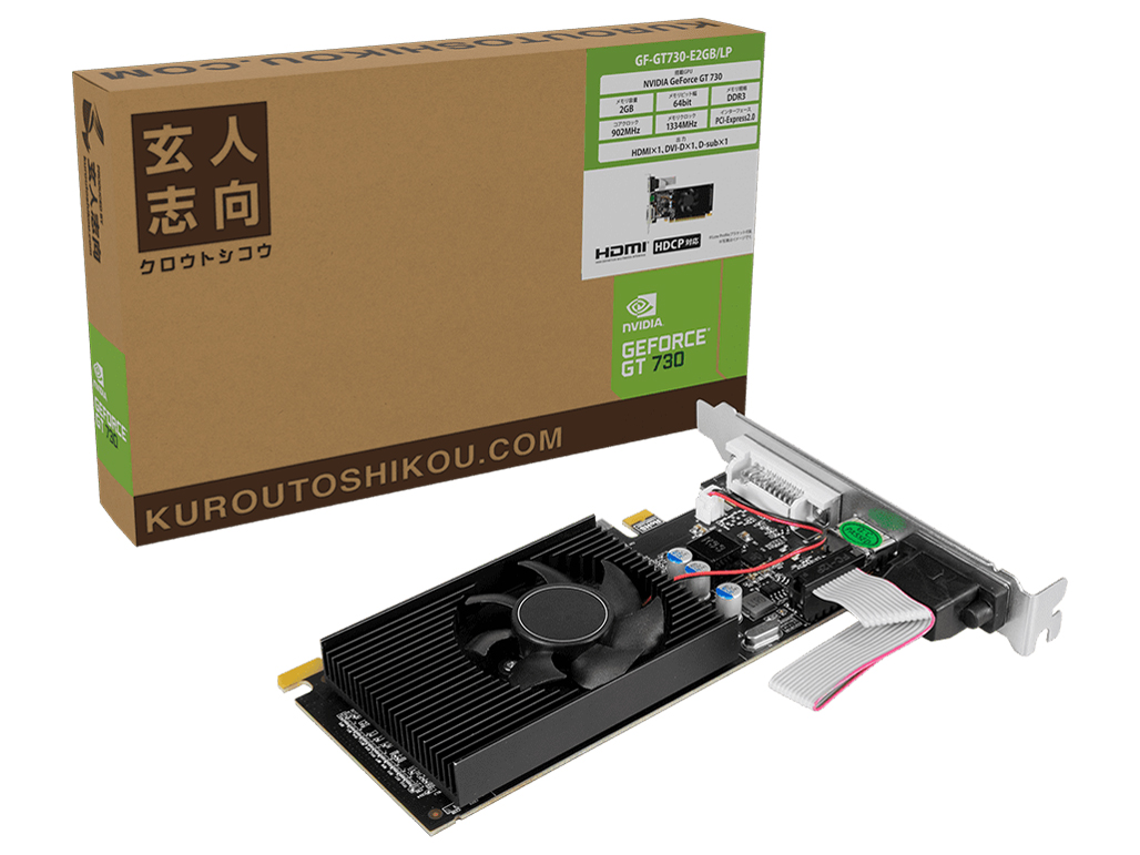 GF-GT730-E2GB/LP [PCIExp 2GB] �̐��i�摜