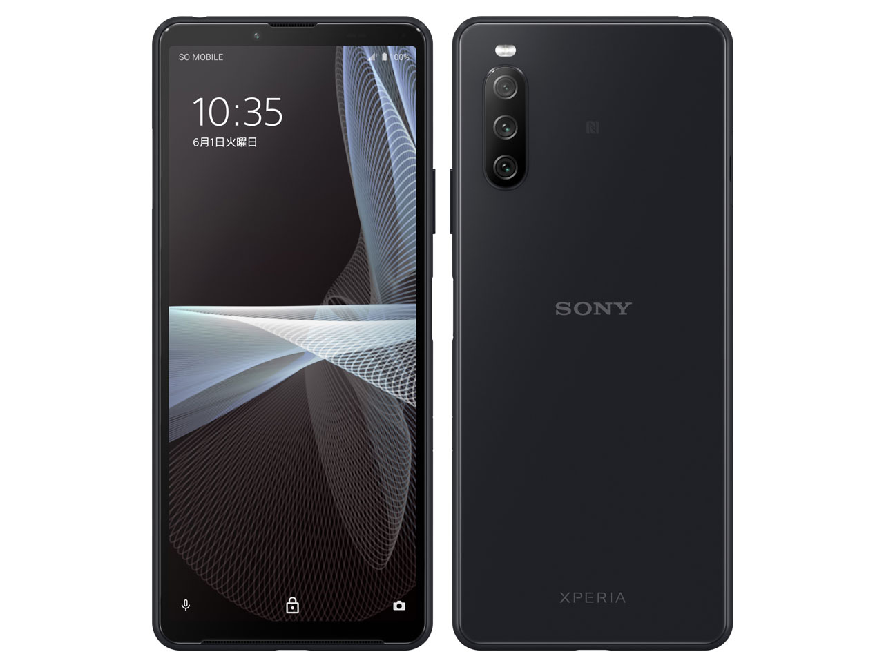 Xperia 10 III Lite �y�V���o�C�� [�u���b�N] �̐��i�摜