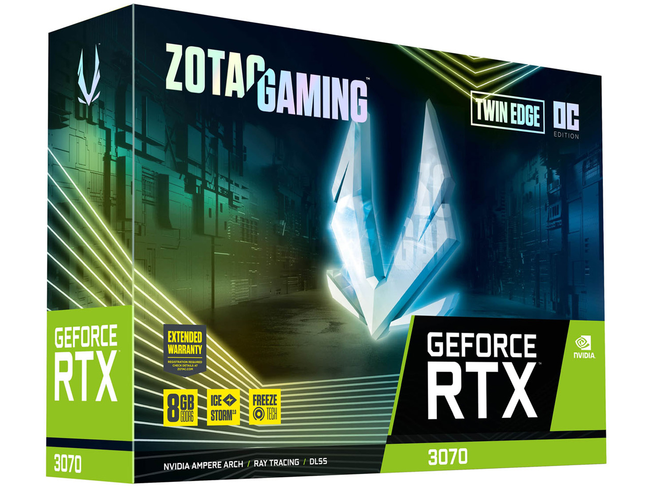 ZOTAC GAMING GeForce RTX 3070 Twin Edge OC LHR ZT-A30700H-10PLHR [PCIExp 8GB]