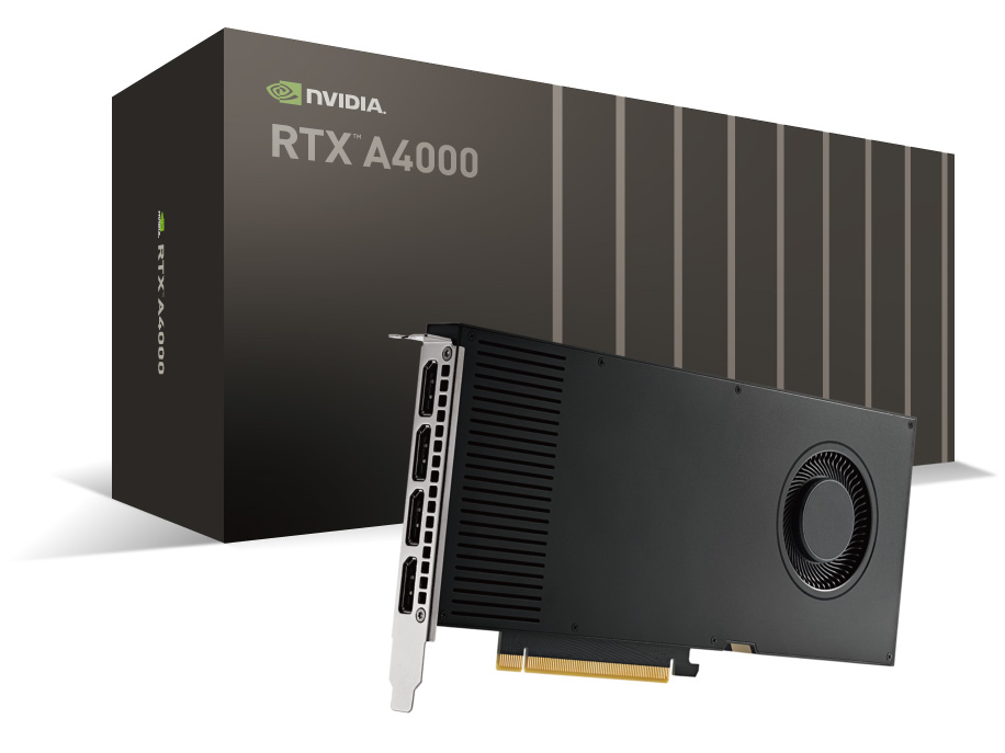 NVIDIA RTX A4000 ENQRA4000-16GER [PCIExp 16GB] �̐��i�摜