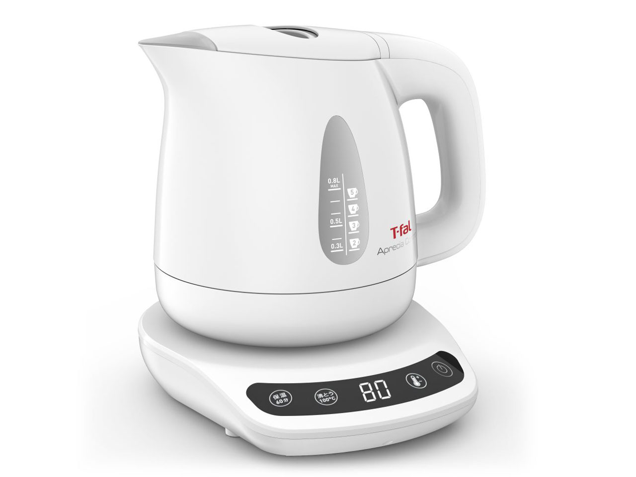 ティファール電気ケトルアプレシアコントロール0.8L ホワイトKO7201JP ティファール アプレシア コントロール 0.8L KO7201JP [ホワイト