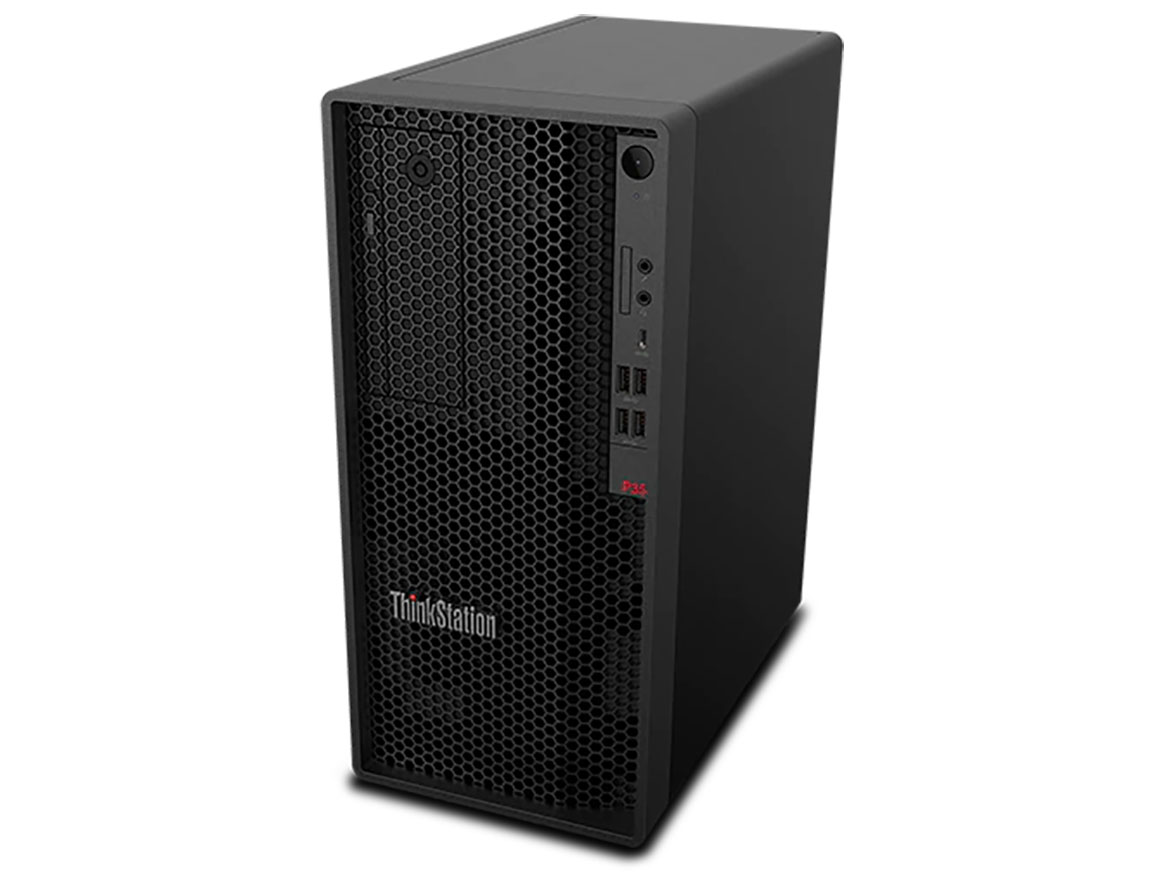 ThinkStation P350 Tower Windows 10 Pro�EXeon W-1350�E8GB�������[�E1TB HDD�ENVIDIA T1000���� ��Ìn�f�W�^���C���[�W���O�G���g���[ 30E4CTO1WW