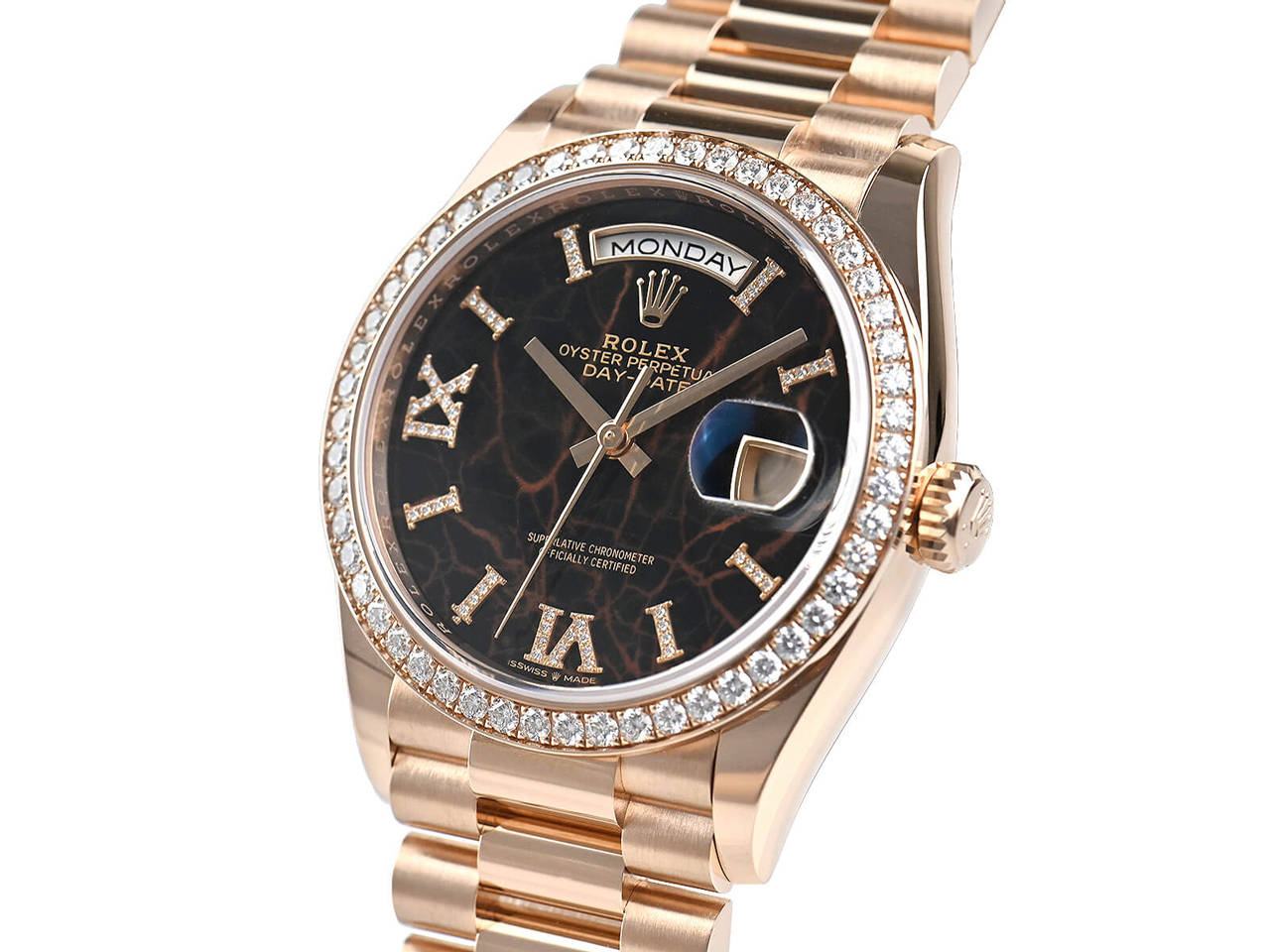 デイデイト 128345RBR [VI/IXダイヤ プレジデントブレスレット アイゼンキーゼル]