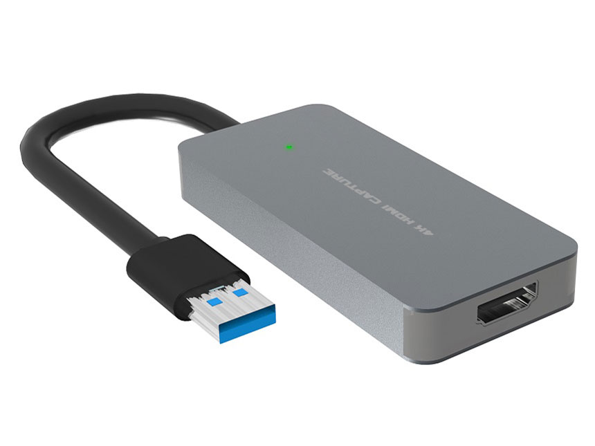 Aqual 4K HDMI�L���v�`���[L AXK4KHCL [�V���o�[] �̐��i�摜