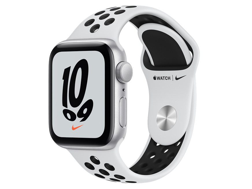 時計 Apple Watch SE NIKE 40mm Apple Apple Watch Nike SE GPSモデル 40mm MKQ23J/A [ピュア