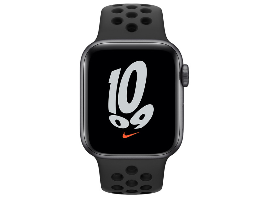Apple Watch Nike SE GPS���f�� 40mm MKQ33J/A [�A���X���T�C�g/�u���b�NNike�X�|�[�c�o���h]