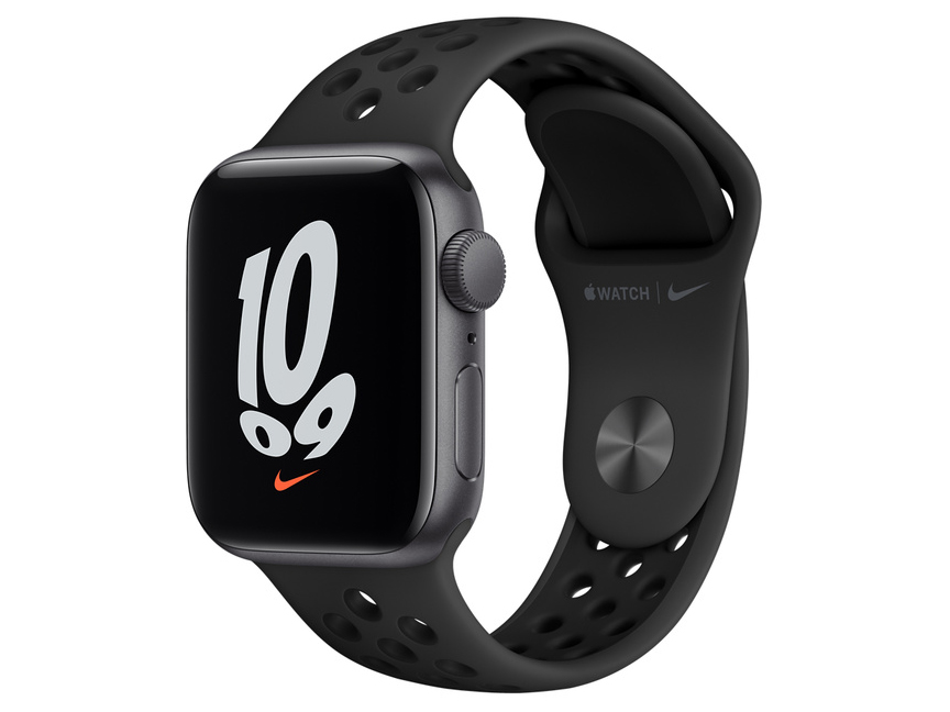 時計 Apple Watch SE NIKE 40mm Apple Apple Watch Nike SE GPSモデル 40mm MKQ23J/A [ピュア