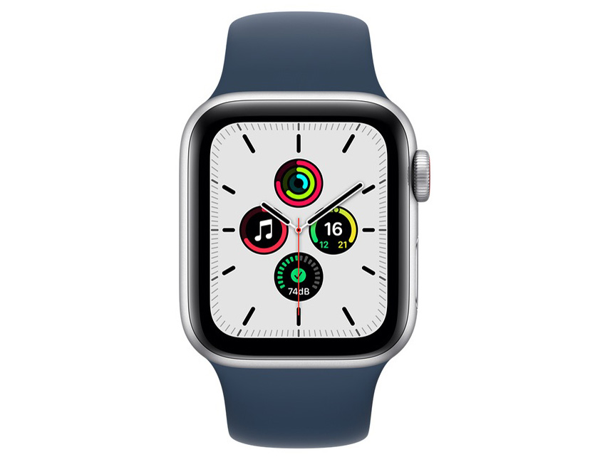 Apple Watch SE GPS+Cellular���f�� 40mm MKQV3J/A [�A�r�X�u���[�X�|�[�c�o���h]