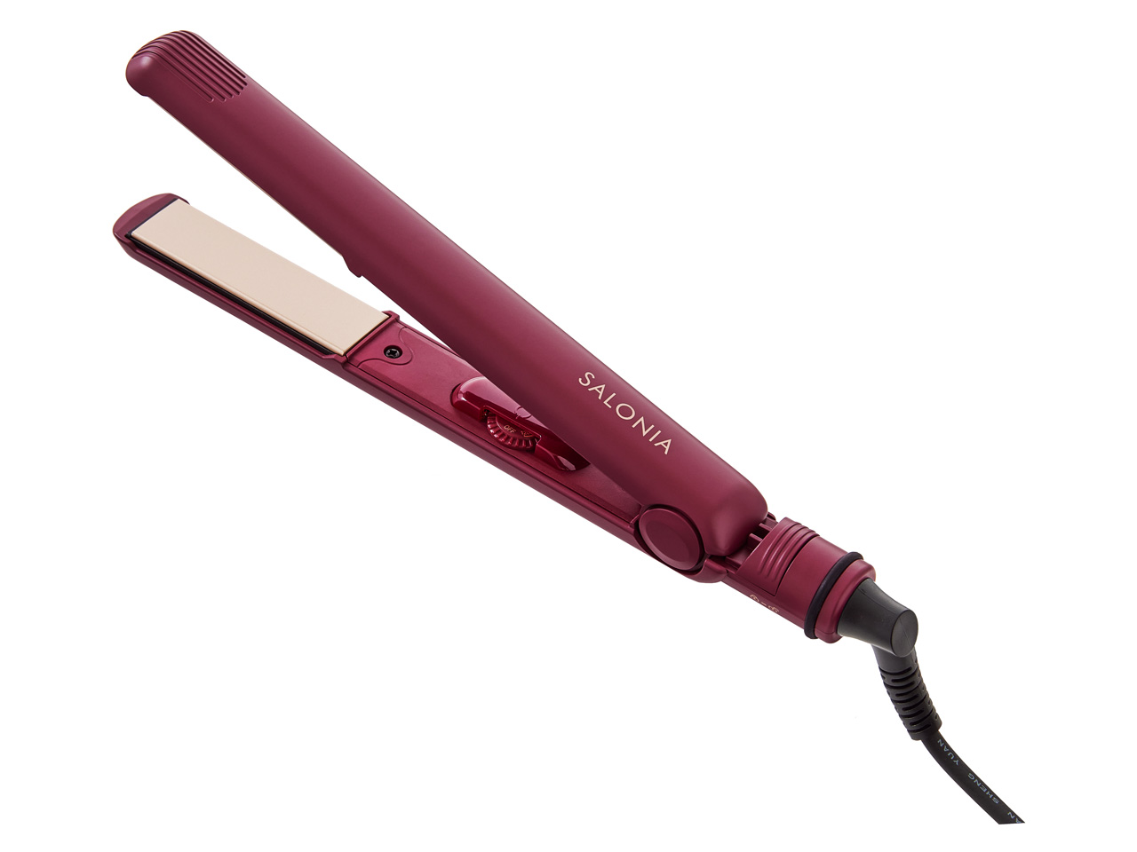 PLIA ストレートヘアアイロン レッド I-ne SALONIA ストレートヘアアイロン 24mm SL-004SNR [ニュー