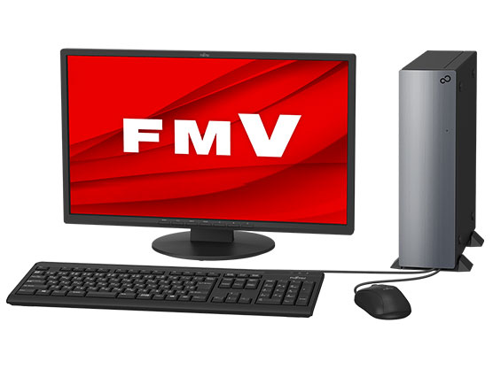 FMV ESPRIMO DH�V���[�Y WD2/F3 KC_WD2F3_A081 Windows 11 Pro�E����LAN�ECore i7�E16GB�������ESSD 256GB+HDD 3TB�E21.5�^�t���EOffice���ڃ��f�� �̐��i�摜