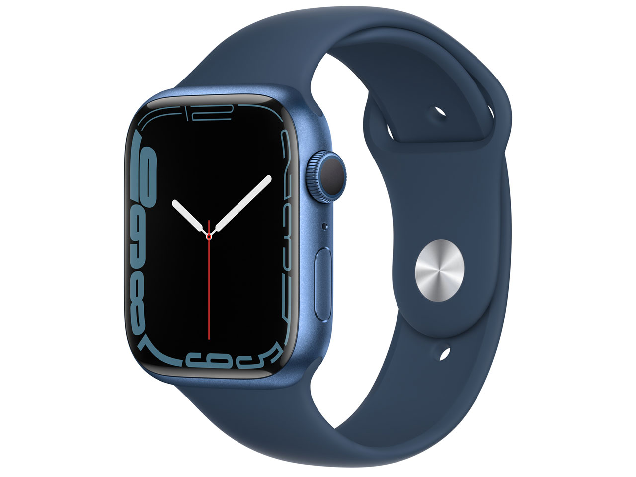 Apple Watch Series 7 GPSモデル 45mm MKN83J/A [アビスブルースポーツ