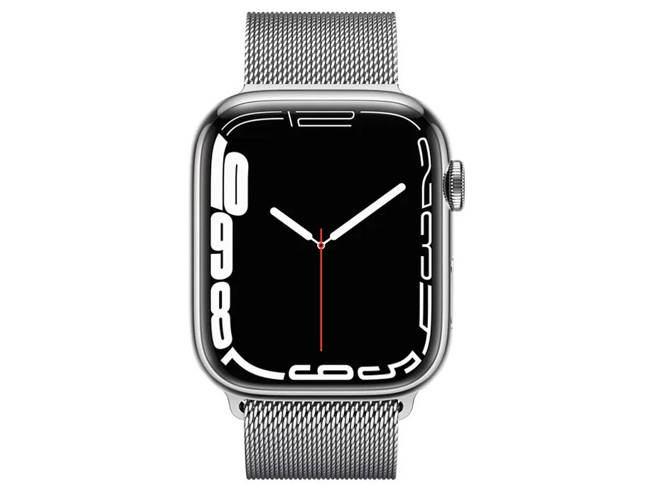 Apple Watch Series 7 GPS+Cellular���f�� 45mm MKJW3J/A [�V���o�[�~���l�[�[���[�v]