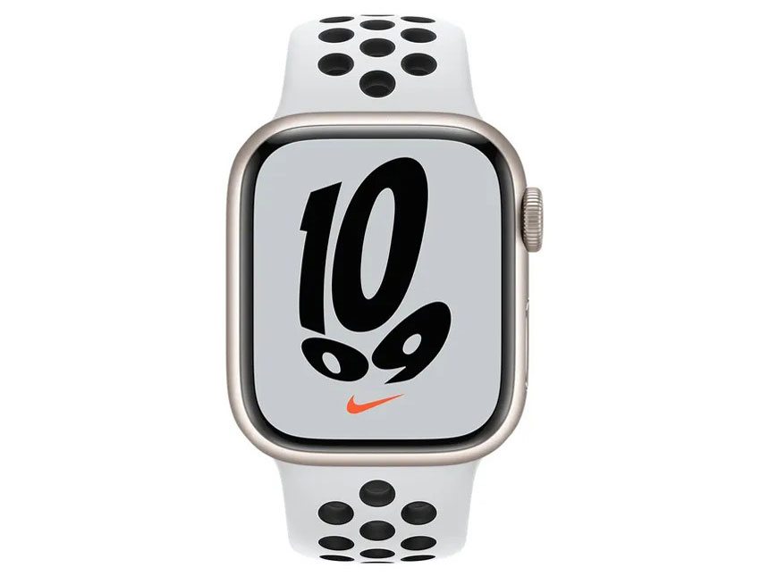 Apple Watch Nike Series 7 GPS���f�� 41mm MKN33J/A [�s���A�v���`�i��/�u���b�NNike�X�|�[�c�o���h]