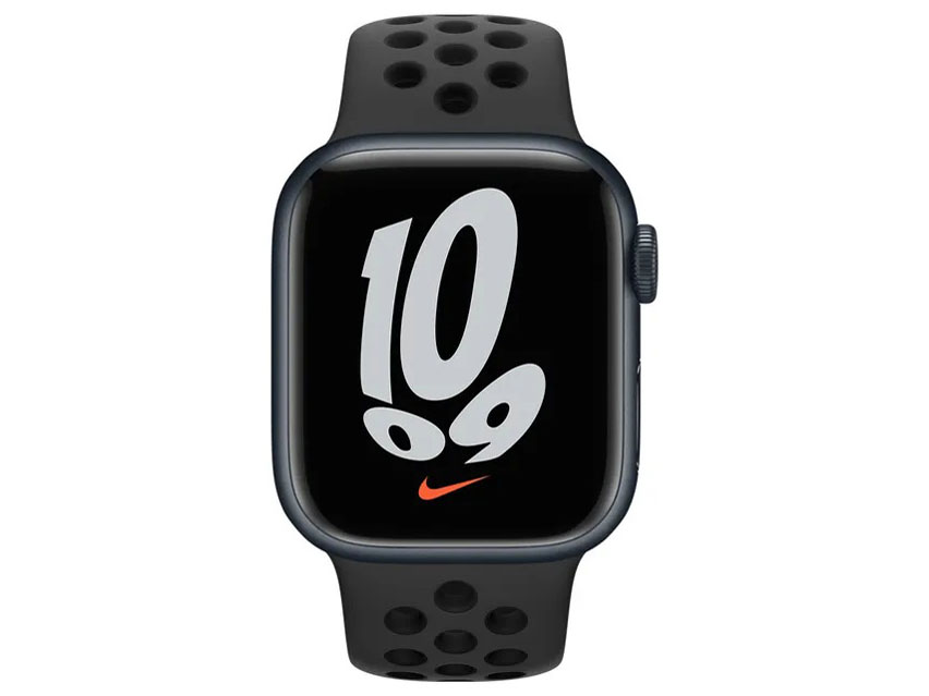Apple Watch Nike Series 7 GPS���f�� 41mm MKN43J/A [�A���X���T�C�g/�u���b�NNike�X�|�[�c�o���h]