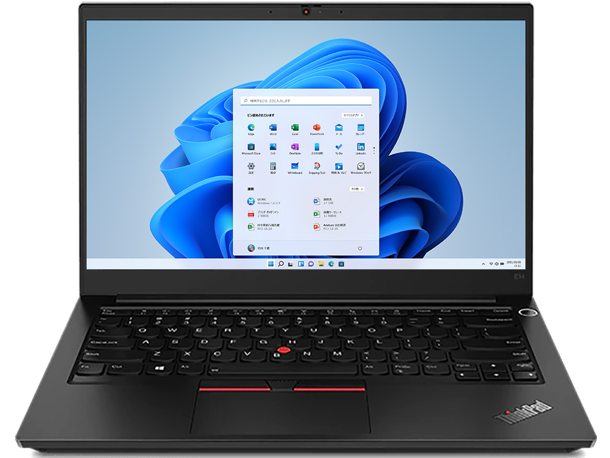 ThinkPad E14 Gen 3 AMD Ryzen 7 5700U�E16GB�������[�E512GB SSD�E14�^�t��HD�t������ �v���~�A�� 20Y7CTO1WW �̐��i�摜