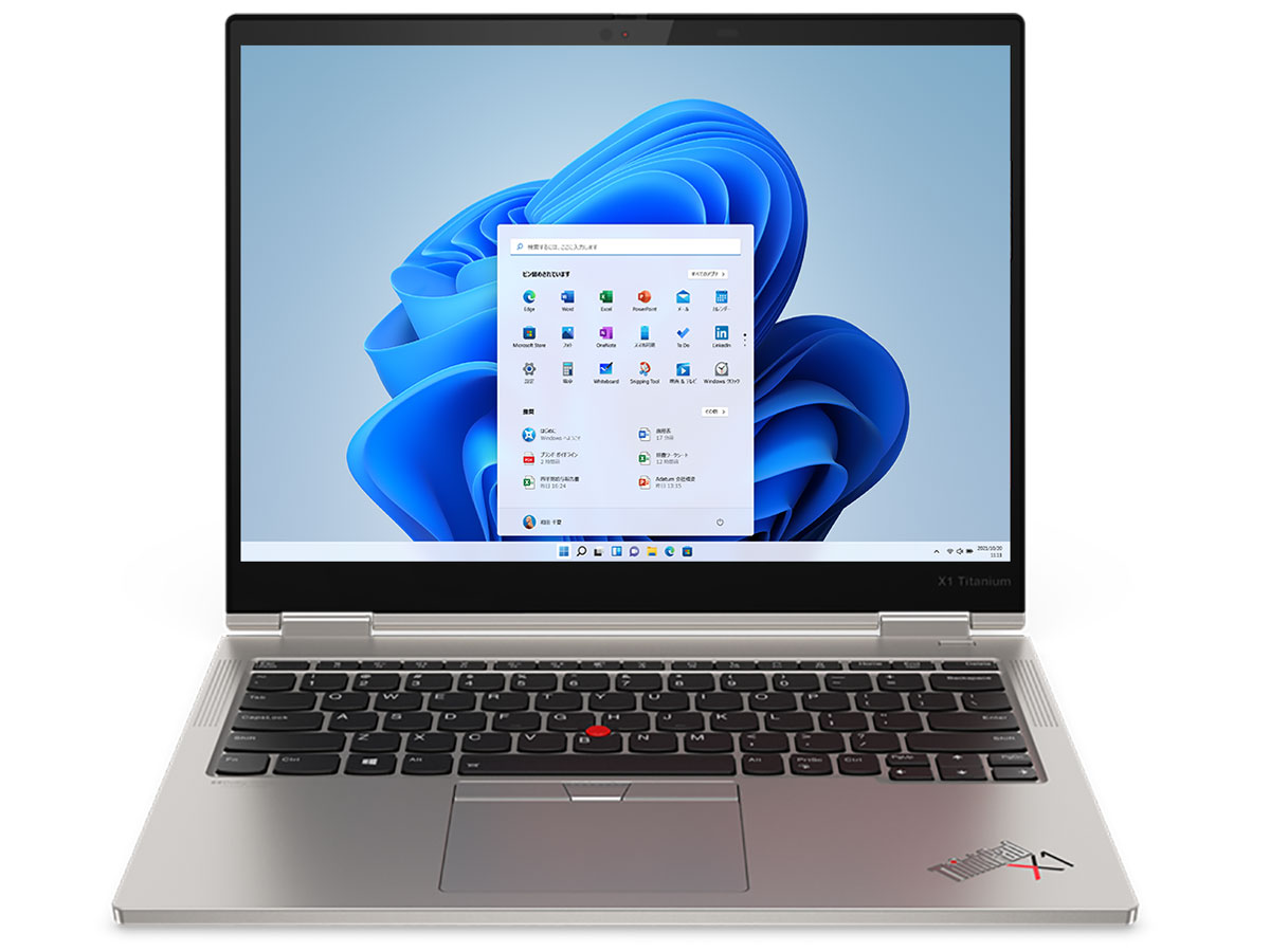 ThinkPad X1 Titanium Windows 11 Pro�ECore i7 1180G7�E16GB�������[�E256GB SSD�E13.5�^�t�� �}���`�^�b�`�Ή����� �v���~�A�� 20QACTO1WW