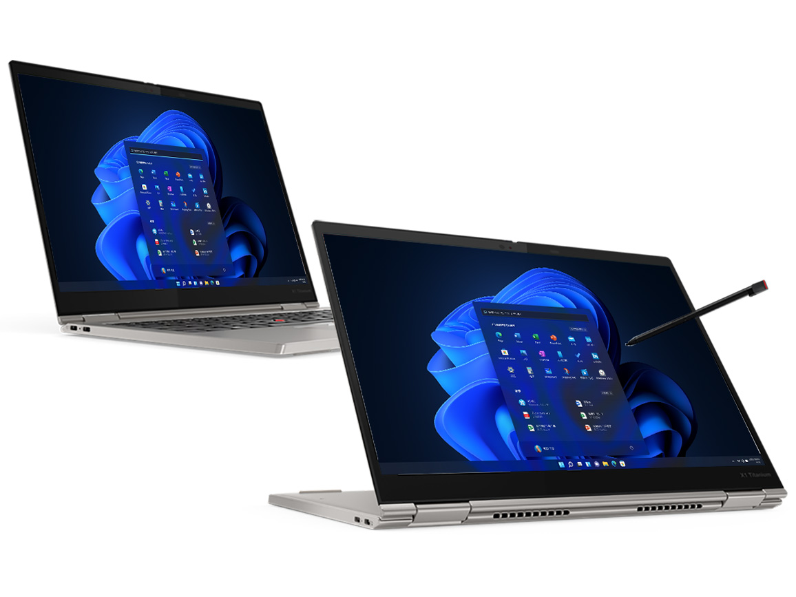 ThinkPad X1 Titanium Windows 11 Pro�ECore i7 1180G7�E16GB�������[�E256GB SSD�E13.5�^�t�� �}���`�^�b�`�Ή����� �v���~�A�� 20QACTO1WW �̐��i�摜