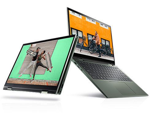 Inspiron 14 2-in-1 AMD �v���~�A�� Ryzen 5 5500U�E8GB�������E512GB SSD�EWindows 11���ڃ��f�� �̐��i�摜