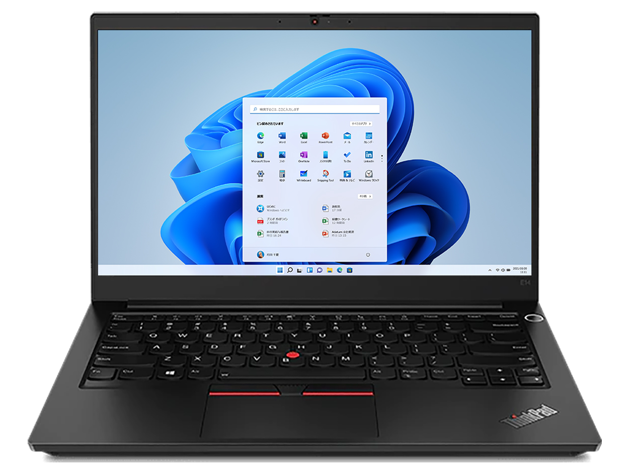ThinkPad E14 Gen 3 ���i.com����EAMD Ryzen 5 5500U�E12GB�������[�E256GB SSD�E14�^�t��HD�t������ �p�t�H�[�}���X2 20Y7CTO1WW �̐��i�摜