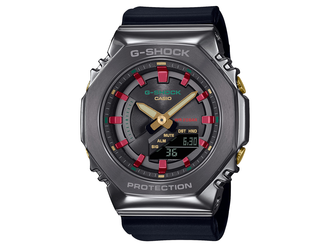 G-SHOCK �v���V���X�E�n�[�g�E�Z���N�V���� GM-S2100CH-1AJF �̐��i�摜