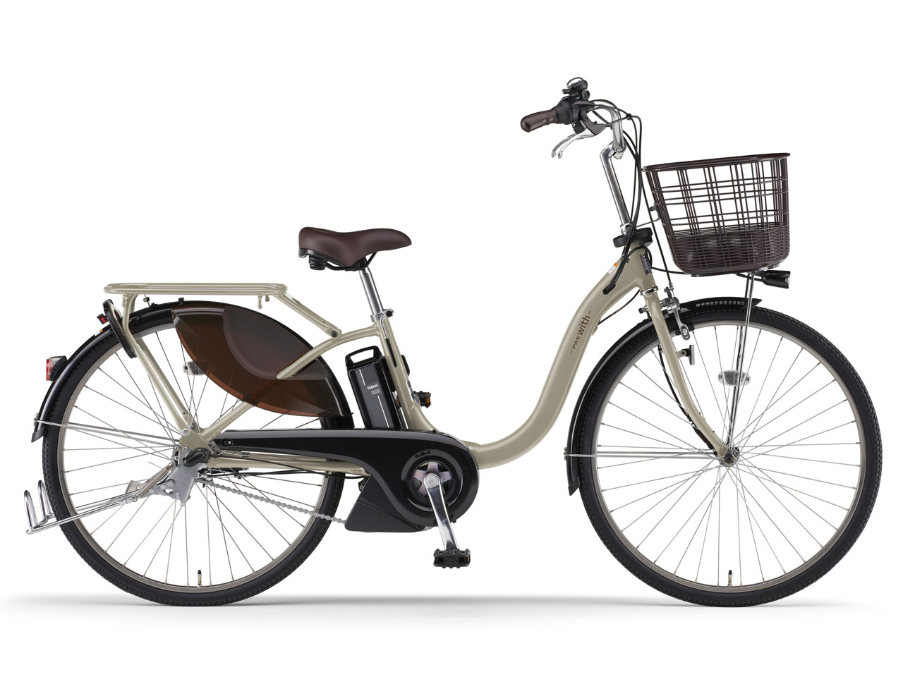 超高年式2022モデル⭐️ マットグレイッシュベージュ ヤマハNo.1Y1754 ヤマハ PAS With PA26W 2022年モデル [マットグレイッシュ
