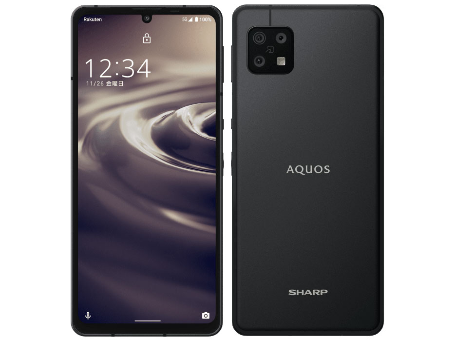 AQUOS sense6 �y�V���o�C�� [�u���b�N] �̐��i�摜