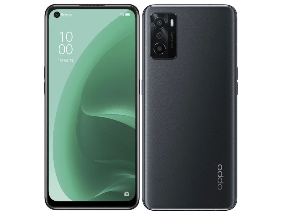 OPPO A55s 5G �y�V���o�C�� [�u���b�N] �̐��i�摜