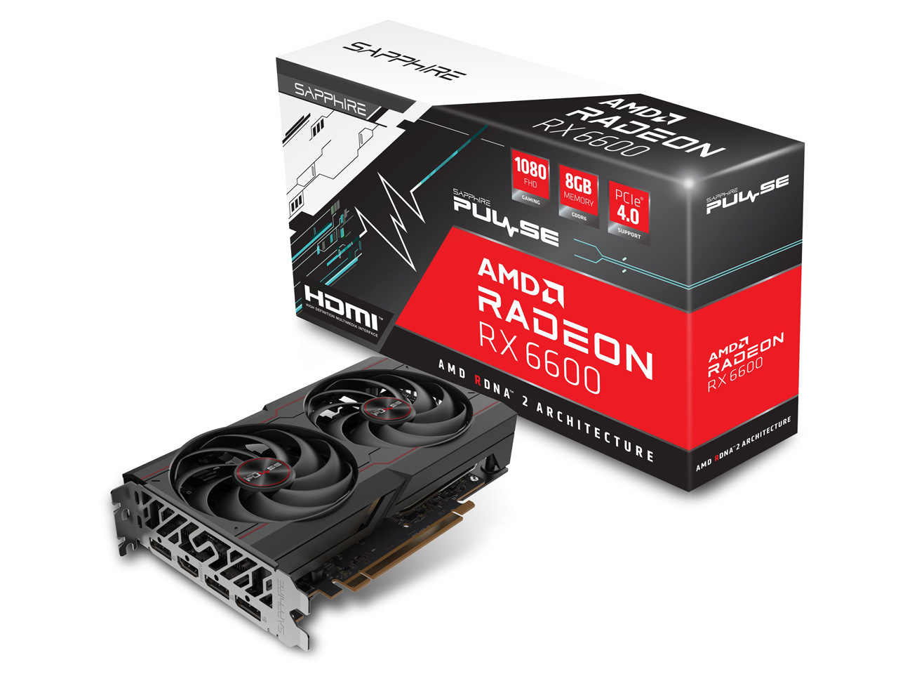 SAPPHIRE PULSE Radeon RX 6600 8GB GDDR6 [PCIExp 8GB] �̐��i�摜