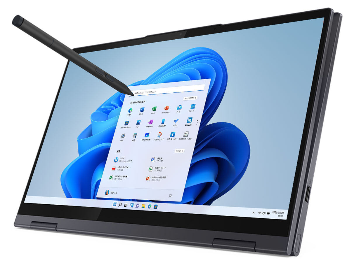 Lenovo Yoga 760 AMD Ryzen 5 5600U�E8GB�������[�E256GB SSD�E14�^�t��HD�t������ �}���`�^�b�`�Ή� �X�^���_�[�h 82N7CTO1WW