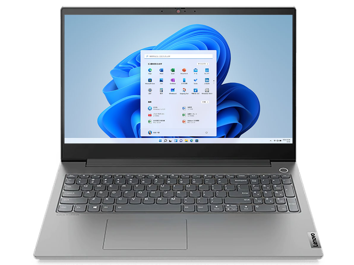 ThinkBook 15p Windows11 Pro�ECore i7 10750H�E16GB�������[�E512GB SSD�E15.6�^�t��HD�t������ 20V30054JP �̐��i�摜