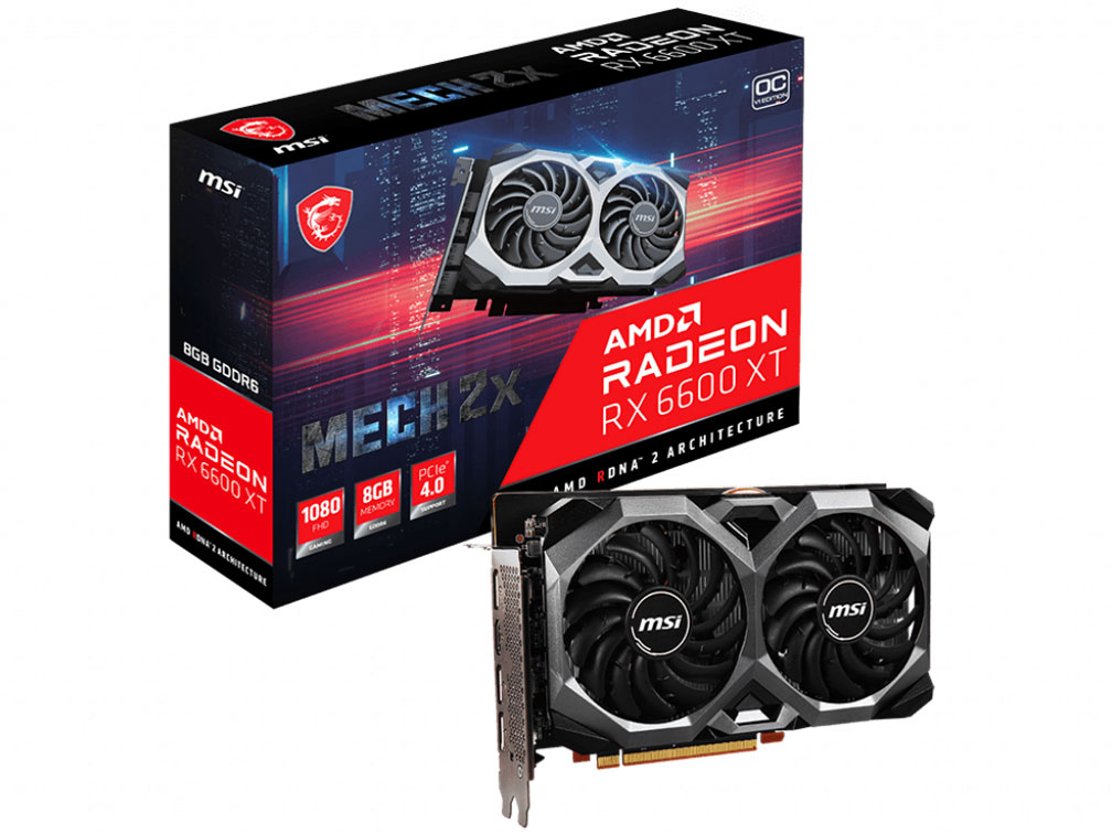 Radeon RX 6600 XT MECH 2X 8G OCV1 [PCIExp 8GB] �̐��i�摜