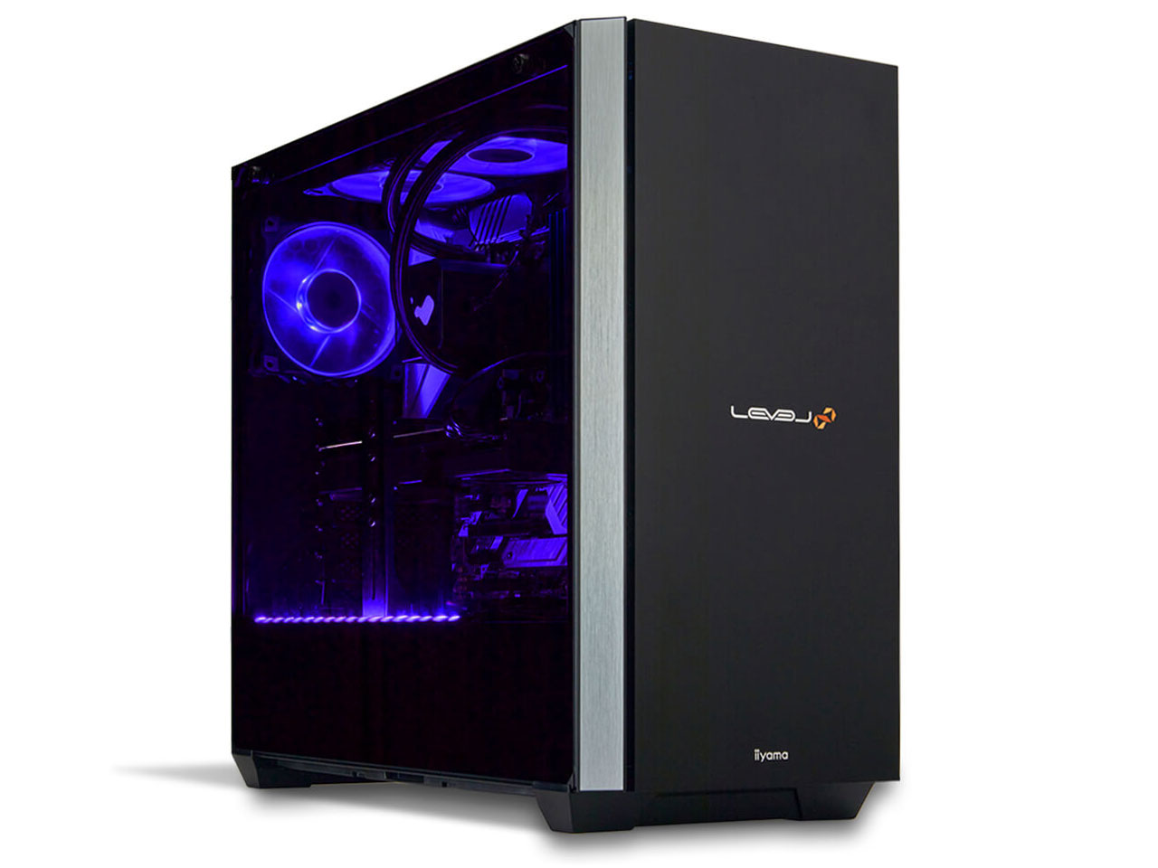 LEVEL-R9X5-LCR59W-XAX-IRIS [RGB Build] Ryzen 9 5950X/32GB������/1TB SSD/RTX 3090/850W �̐��i�摜