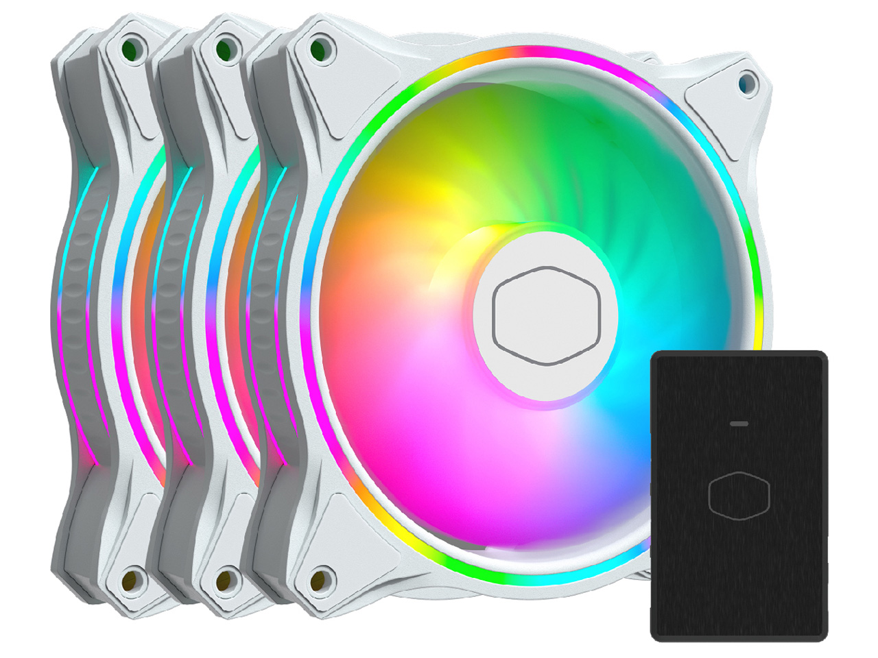 MasterFan MF120 Halo 3in1 White Edition MFL-B2DW-183PA-R1 �̐��i�摜