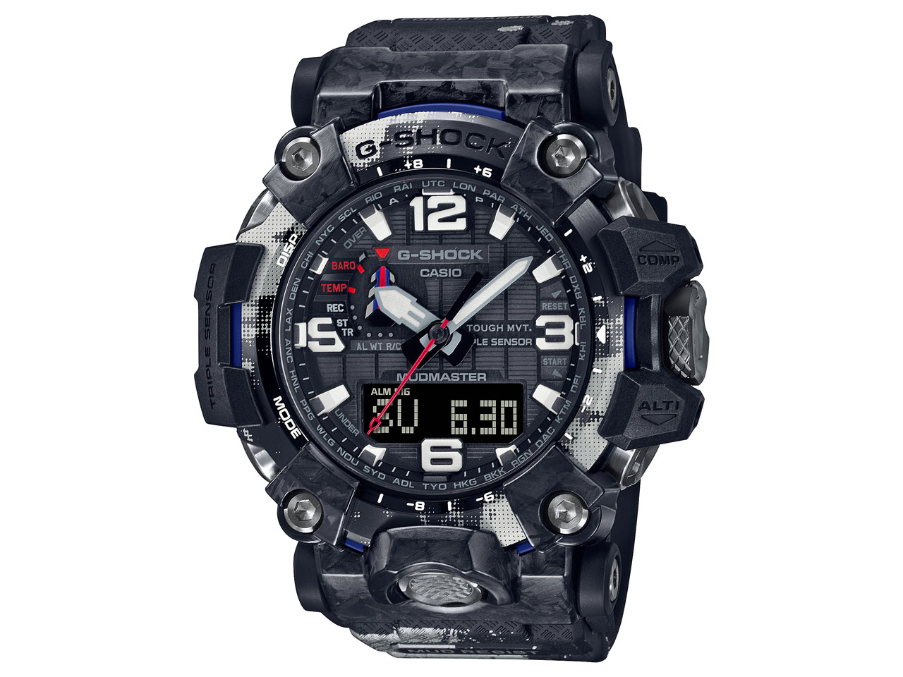 G-SHOCK �}�X�^�[ �I�u G �}�b�h�}�X�^�[ TEAM LAND CRUISER TOYOTA AUTO BODY �R���{���[�V�������f�� GWG-2000TLC-1AJR �̐��i�摜