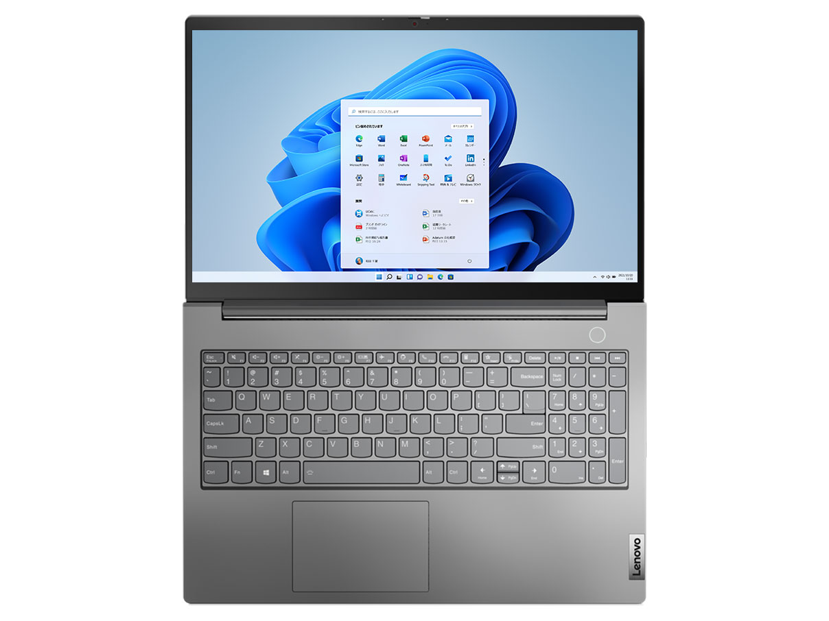 ThinkBook 15 Gen 3 ���i.com���� AMD Ryzen 7 5700U�E16GB�������[�E512GB SSD�E15.6�^�t��HD�t������ �v���~�A�� 21A4CTO1WW