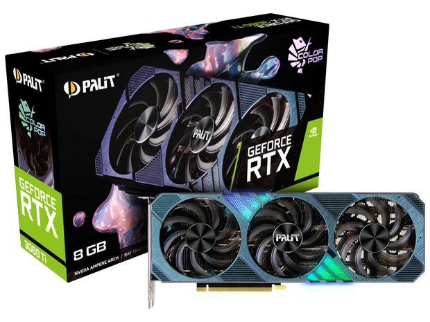NE6306T019P2-1041R (GeForce RTX 3060 Ti ColorPOP 8GB) LHR�� [PCIExp 8GB] �h�X�p��Web���胂�f�� �̐��i�摜