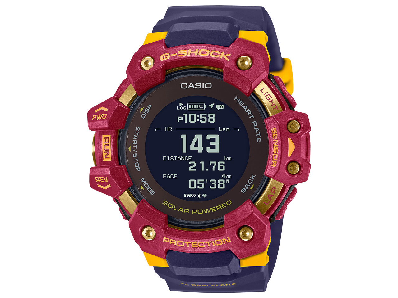 G-SHOCK ジー・スクワッド FC Barcelona Matchday コラボレーションモデル GBD-H1000BAR-4JR