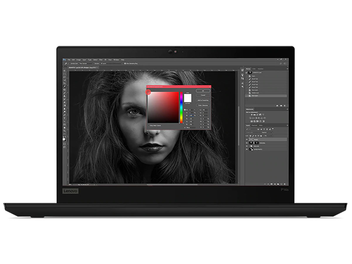ThinkPad P14s AMD Gen 2 Windows 10 Pro�EAMD Ryzen 7 PRO 5850U�E16GB�������[�E512GB SSD�E14�^�t��HD�t������ 21A1S0FY00