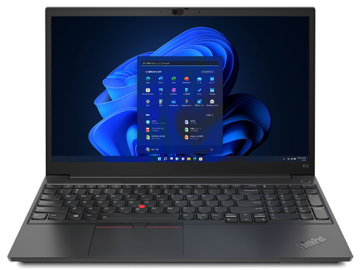ThinkPad E15 Gen 2 Windows 11 Pro�ECore i5 1135G7�E8GB�������[�E256GB SSD�E15.6�^�t��HD�t������ �I�t�B�X�t�� 20TD00GBJP