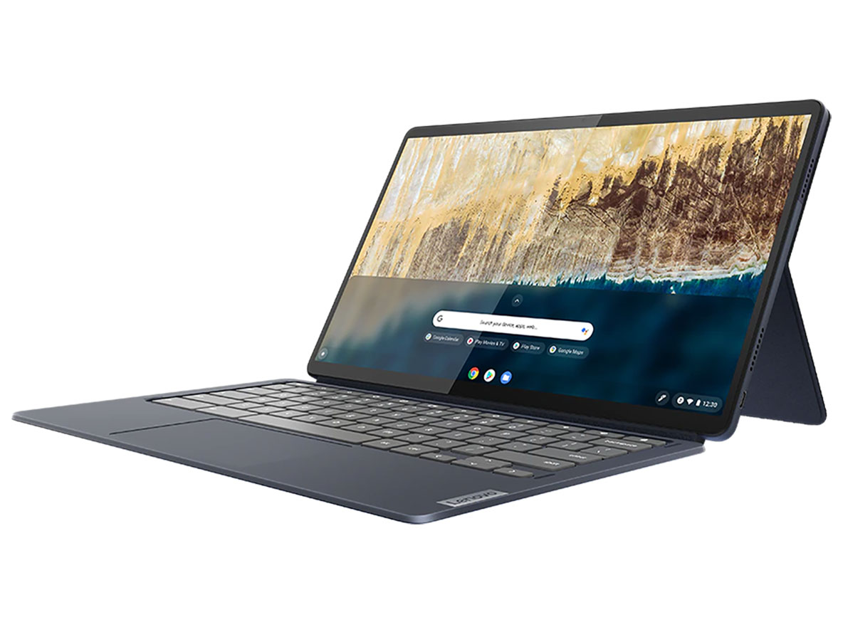 IdeaPad Duet 560 Chromebook Chrome OS�EQualcomm Snapdragon 7c Gen 2�E4GB�������[�E64GB eMMC�E13.3�^�t��HD �}���`�^�b�`�Ή����� 82QS001SJP �̐��i�摜