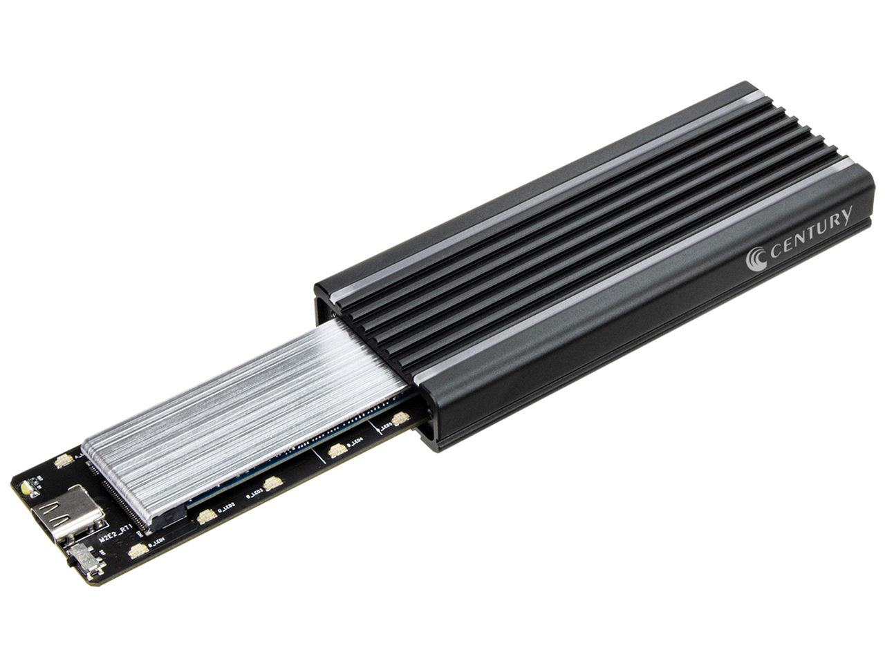 Aluminum Enclosure RGB for M.2 SSD CAM2NSU32RGB [�u���b�N]