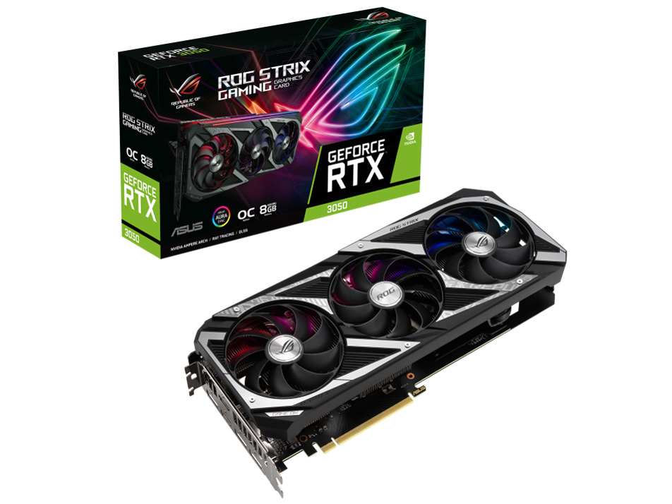 ROG-STRIX-RTX3050-O8G-GAMING [PCIExp 8GB] �̐��i�摜