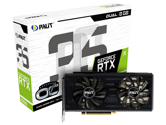 NE63050T19P1-190AD (GeForce RTX 3050 Dual OC 8GB) [PCIExp 8GB] �h�X�p��Web���胂�f�� �̐��i�摜
