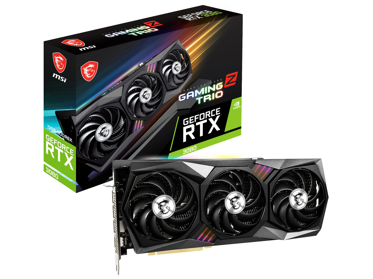 チップ種類(NVIDIA):GeForce RTX 3080のグラフィックボード・ビデオ 