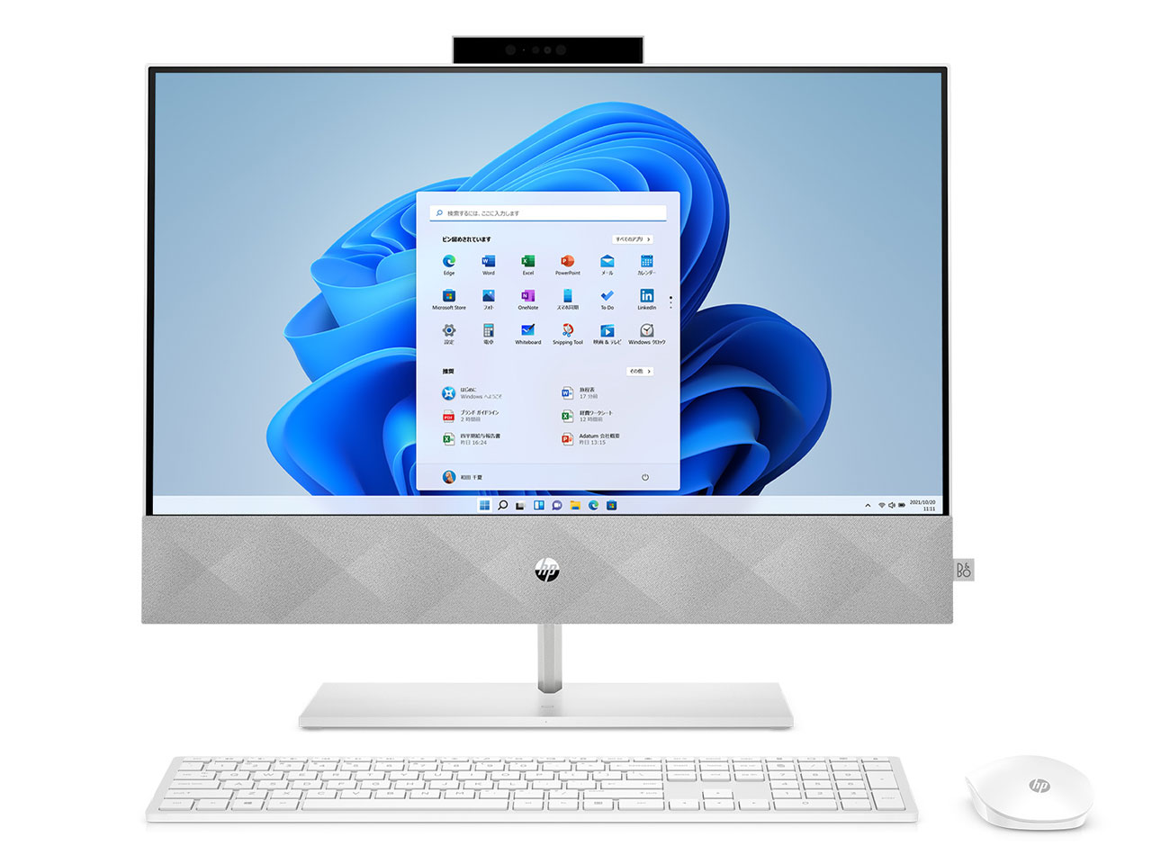 Pavilion All-in-One 24 ���i.com���� Core i5 10400T/256GB SSD+2TB HDD/8GB������/23.8�C���`IPS�t��HD/�^�b�`�@�\/TV�`���[�i�[/Windows 11 Home���ڃ��f�� �̐��i�摜