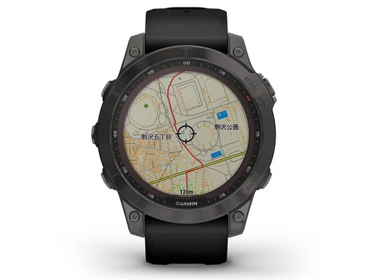 fenix 7 Sapphire Dual Power 010-02540-29 [Ti Carbon Gray DLC/Black]